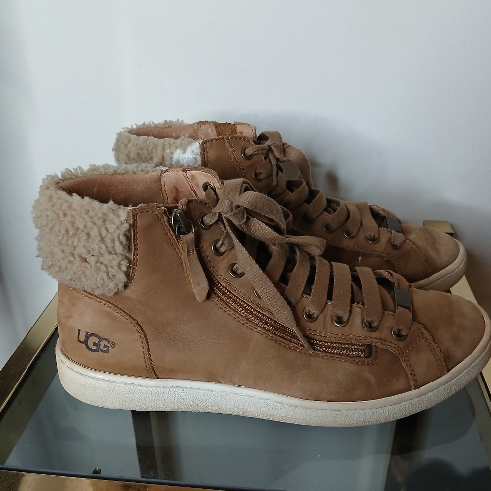 Women's olive chestnut sneakers sz 10 - Picture 1 of 7